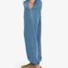 Bio-Jogginghose mit lockerer Passform – Faded Indigo