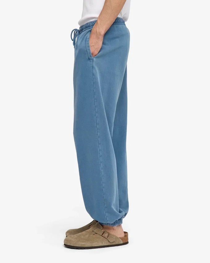 Bio-Jogginghose mit lockerer Passform – Faded Indigo