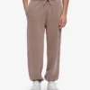 Bio-Jogginghose mit lockerer Passform – Faded Khaki