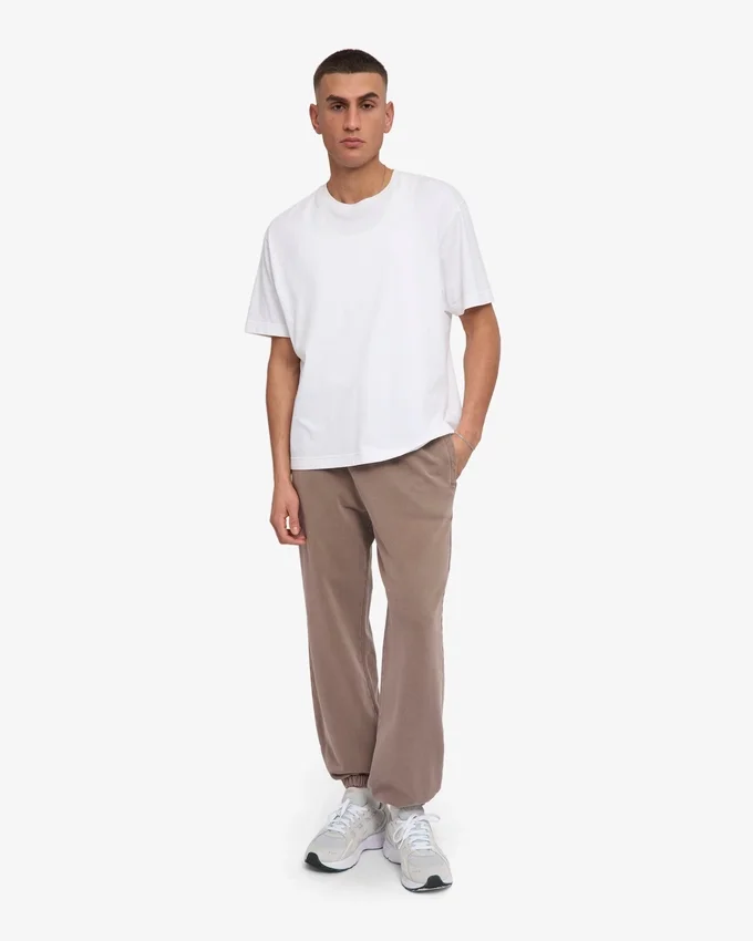 Bio-Jogginghose mit lockerer Passform – Faded Khaki
