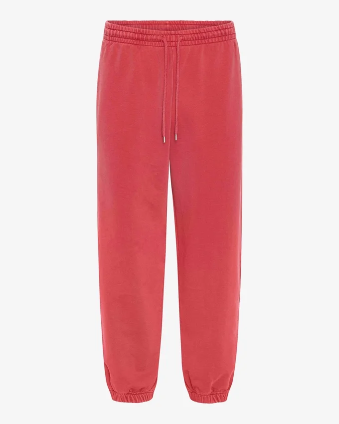 Bio-Jogginghose mit lockerer Passform – Faded Red