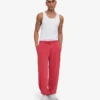 Bio-Jogginghose mit lockerer Passform – Faded Red