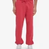 Bio-Jogginghose mit lockerer Passform – Faded Red
