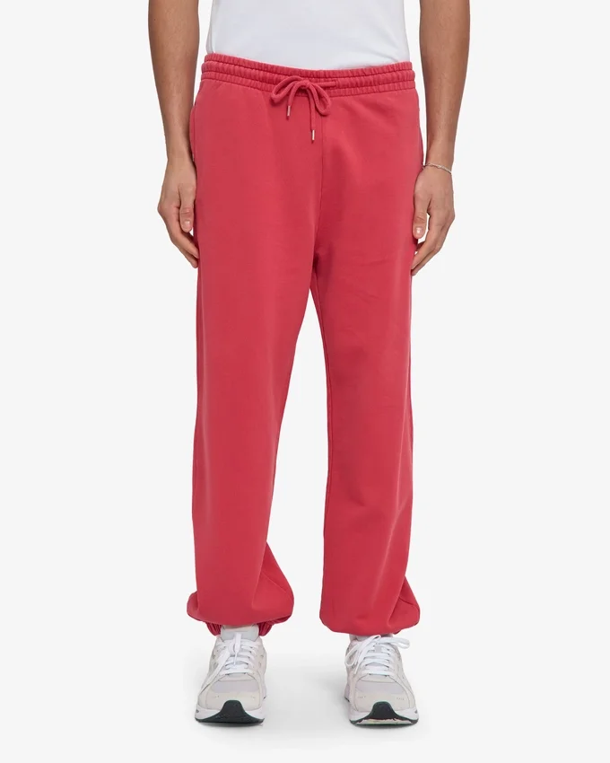 Bio-Jogginghose mit lockerer Passform – Faded Red