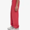 Bio-Jogginghose mit lockerer Passform – Faded Red