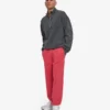 Bio-Jogginghose mit lockerer Passform – Faded Red