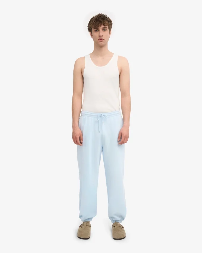 Bio-Jogginghose mit lockerer Passform – Polar-Blau