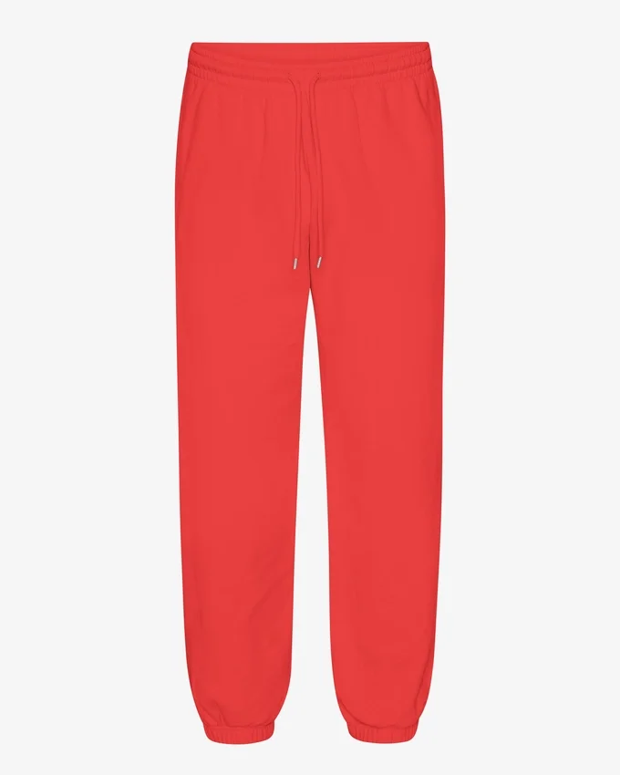 Bio-Jogginghose mit lockerer Passform – Red Tangerine