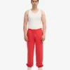 Bio-Jogginghose mit lockerer Passform – Red Tangerine