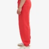 Bio-Jogginghose mit lockerer Passform – Red Tangerine
