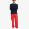 Bio-Jogginghose mit lockerer Passform – Red Tangerine