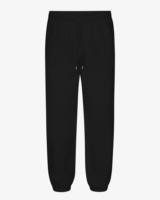 Bio-Jogginghose mit lockerer Passform – Tiefschwarz