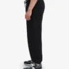 Bio-Jogginghose mit lockerer Passform – Tiefschwarz