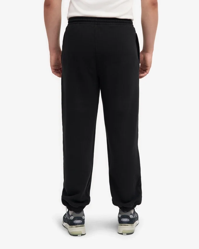 Bio-Jogginghose mit lockerer Passform – Tiefschwarz
