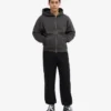 Bio-Jogginghose mit lockerer Passform – Tiefschwarz