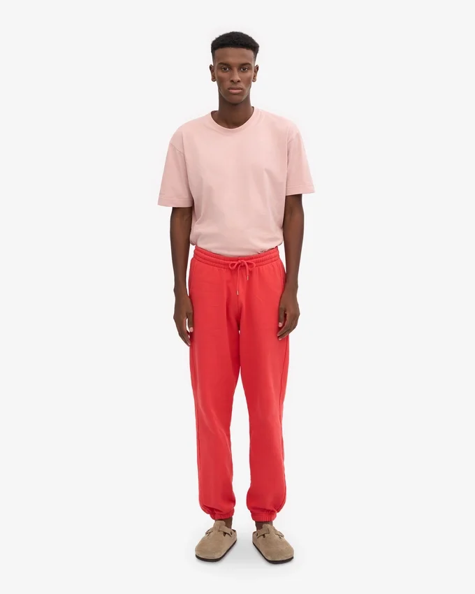 Bio-Jogginghose – Rot-Mandarine