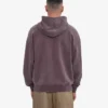 Bio-Kapuzenpullover im Oversize-Schnitt – verblasstes Traubenblau