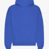 Bio-Kapuzenpullover in Oversize – Saphirblau