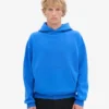 Bio-Kapuzenpullover in Oversize – Saphirblau
