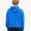 Bio-Kapuzenpullover in Oversize – Saphirblau
