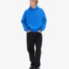 Bio-Kapuzenpullover in Oversize – Saphirblau