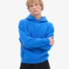 Bio-Kapuzenpullover in Oversize – Saphirblau