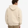 Bio-Kapuzenpullover mit Reißverschluss, Oversize – Elfenbeinweiß