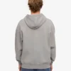 Bio-Kapuzenpullover mit Reißverschluss, Oversize – Meliert-Grau