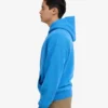 Bio-Kapuzenpullover mit Reißverschluss, Oversize – Pazifikblau