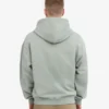 Bio-Kapuzenpullover mit Reißverschluss, Oversize – Stahlblau