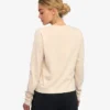 Bio-Langarm-T-Shirt für Damen – Elfenbeinweiß