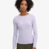 Bio-Langarm-T-Shirt für Damen – Soft Lavender