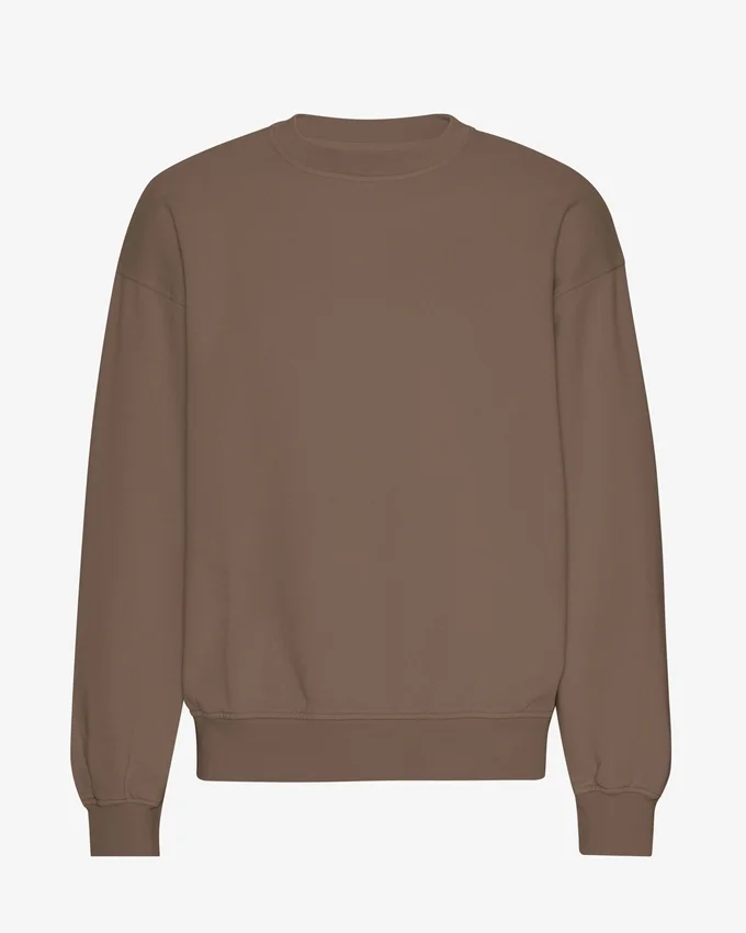 Bio-Oversize-Crew – Zedernbraun