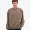 Bio-Oversize-Crew – Zedernbraun