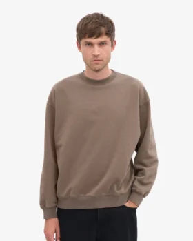 Bio-Oversize-Crew – Zedernbraun