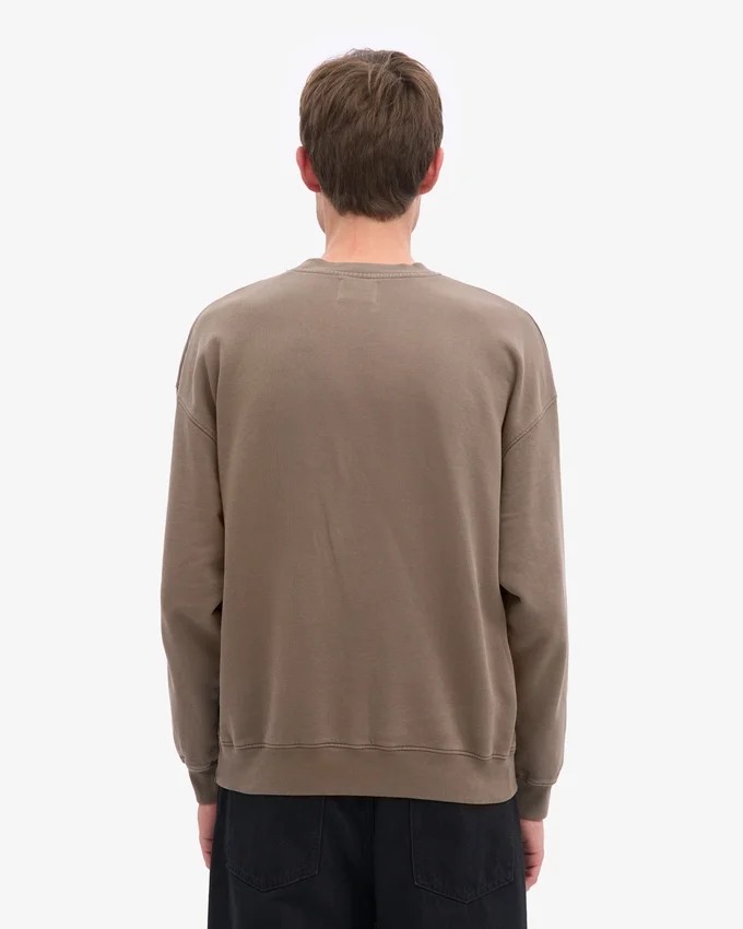 Bio-Oversize-Crew – Zedernbraun