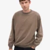 Bio-Oversize-Crew – Zedernbraun