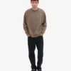 Bio-Oversize-Crew – Zedernbraun