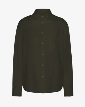 Bio-Oversize-Hemd – Jägergrün