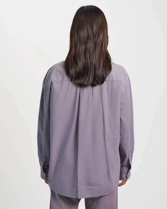 Bio-Oversize-Hemd – Jägergrün