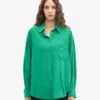 Bio-Oversize-Hemd – Kellygrün