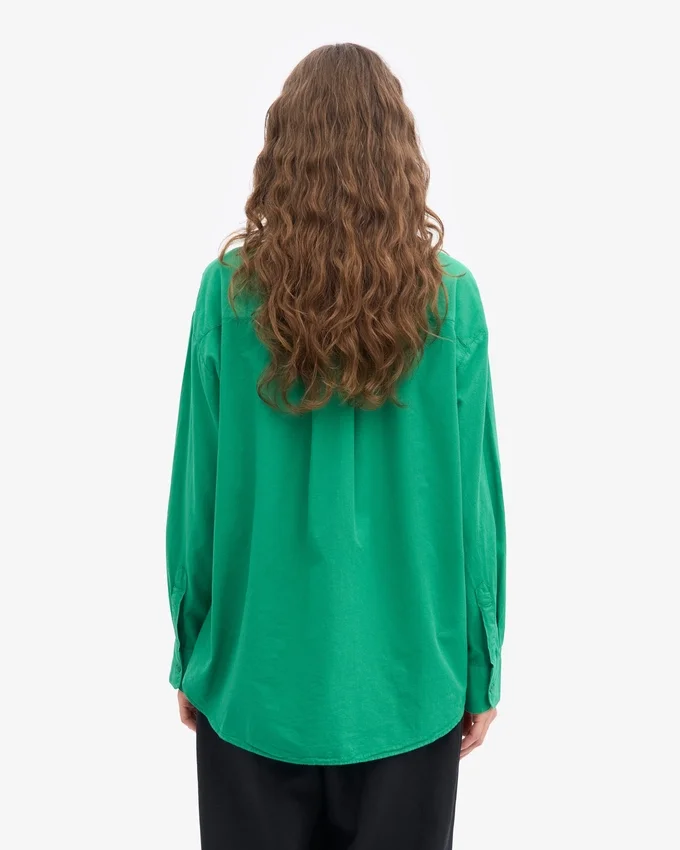 Bio-Oversize-Hemd – Kellygrün