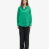 Bio-Oversize-Hemd – Kellygrün