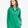 Bio-Oversize-Hemd – Kellygrün