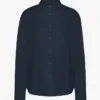 Bio-Oversize-Hemd – Marineblau