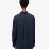 Bio-Oversize-Hemd – Marineblau