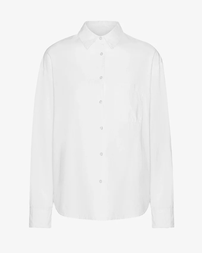 Bio-Oversize-Hemd – Optisches Weiß