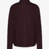 Bio-Oversize-Hemd – Oxblood-Rot