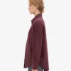 Bio-Oversize-Hemd – Oxblood-Rot