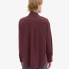 Bio-Oversize-Hemd – Oxblood-Rot